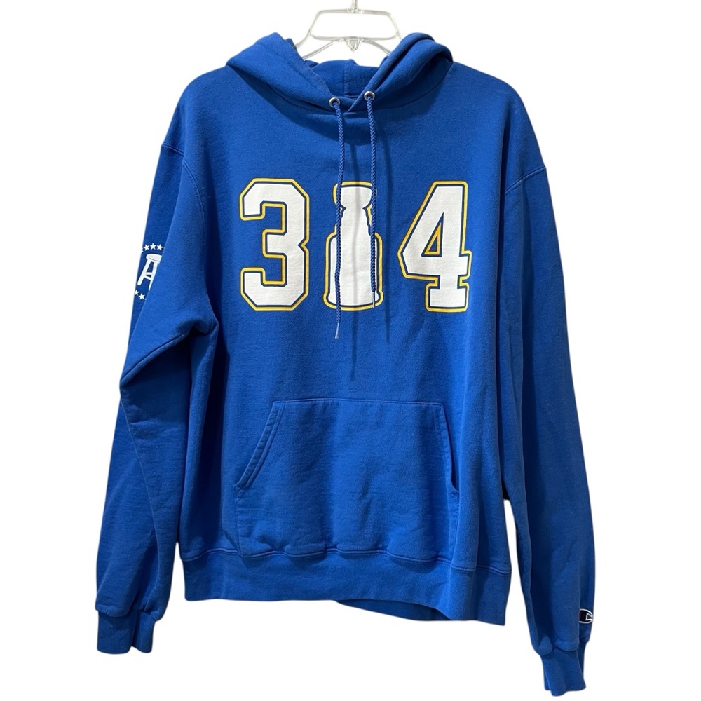 Barstool Sports 314 St. Louis Hoodie Mens Pullover Sweatshirt blue Hockey Medium
